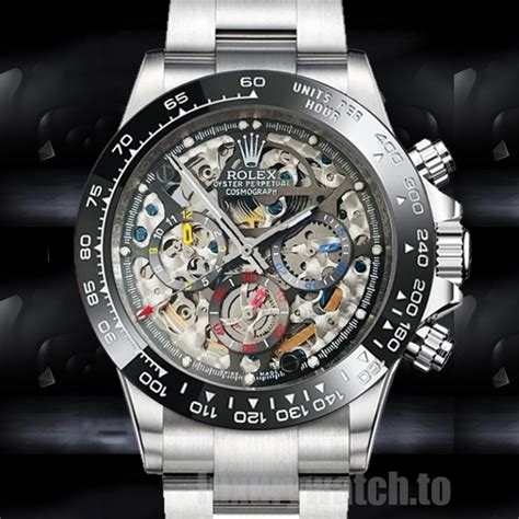 rolex daytona skeleton|Rolex daytona skeleton price.